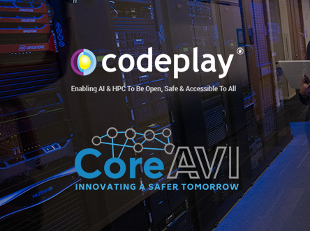 Codeplay® Software and CoreAVI Partner to Enable Safety Critical Open Standards Programming for Graphics Intensive AI and HPC Applications Image