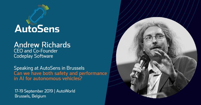 Meet the Codeplay team at Autosens, Brussels 2019 Image